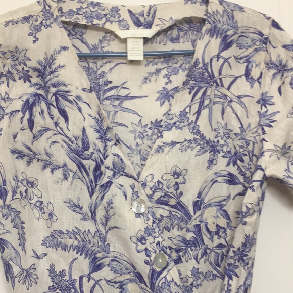 H&M women’s linen blouse , extra small - Picture 5 of 8